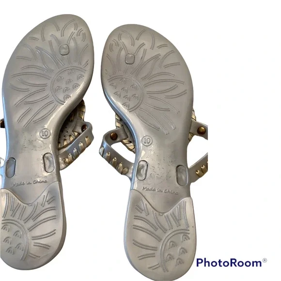 JACK ROGERS GEORGICA MEDALLION JELLY SANDALS 10 - Picture 6 of 7